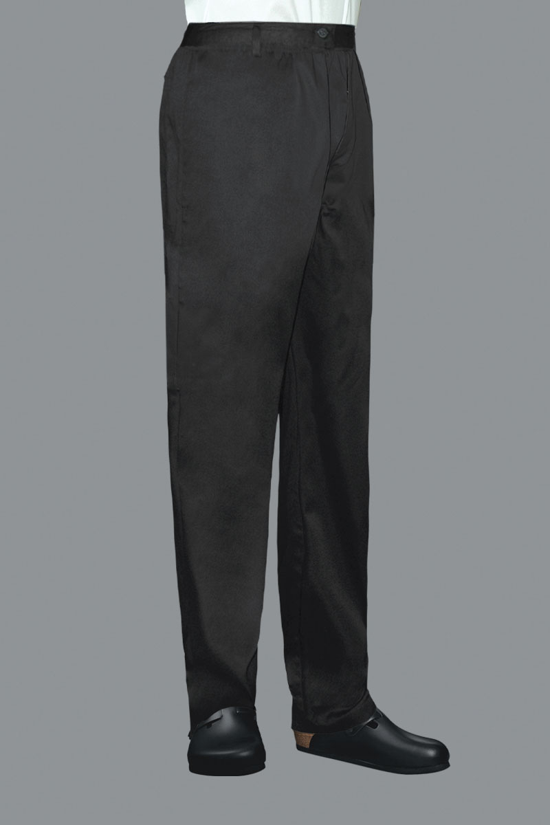 Black Chef Trousers Chef Pants Chef Catering Uniform Elasticated waist brand new