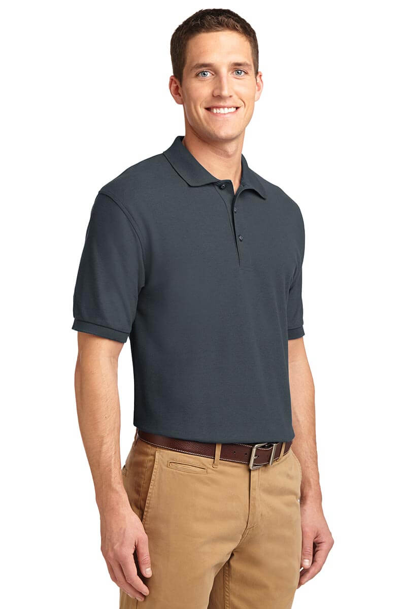Gray polo deals khaki pants
