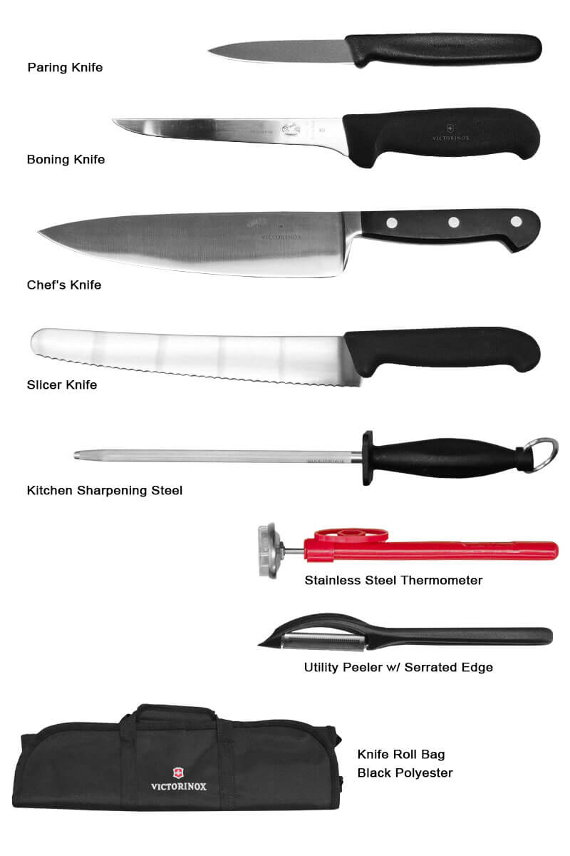 Victorinox Fibrox Culinary Knife Roll Set | USA Equipment Direct