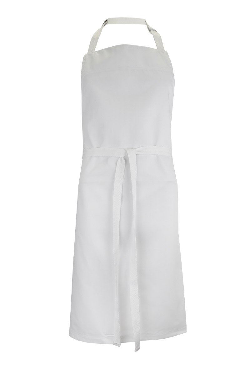 Marcos Bib Apron - White